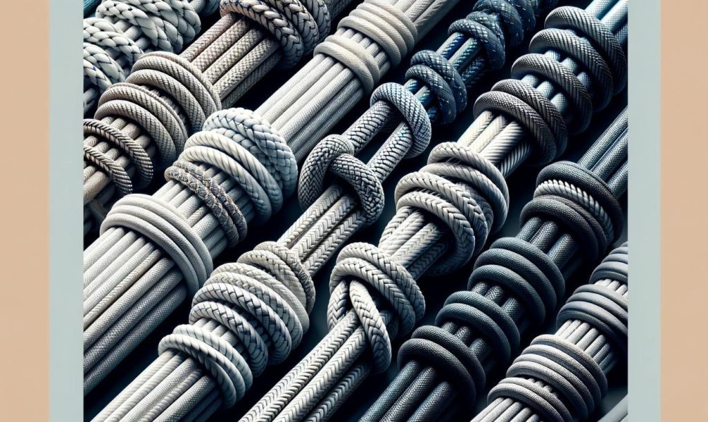 various yacht ropes