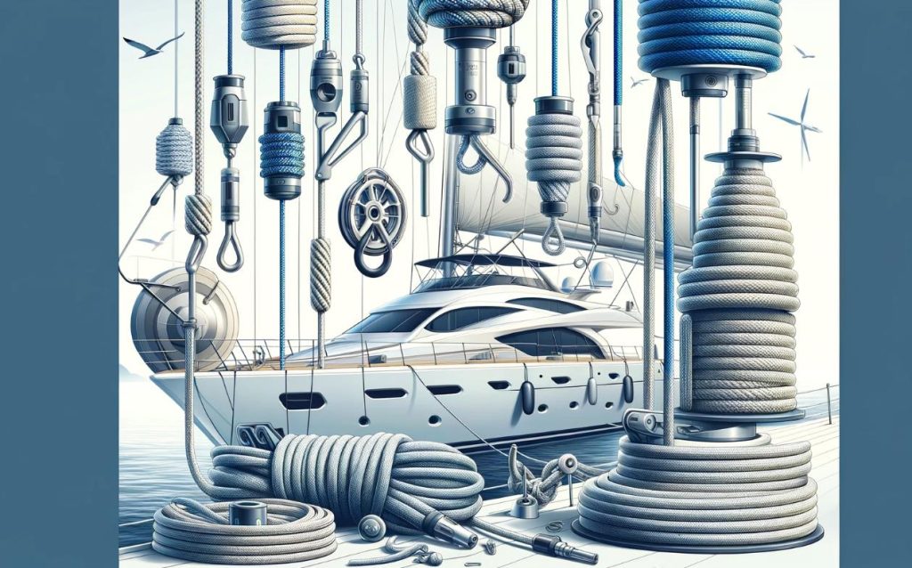 yacht rigging ropes